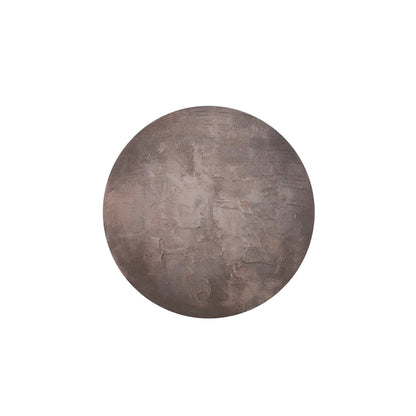 Kemp Brown Canvas Painting Rough Round S 90cmx2,5x90cm PTMD
