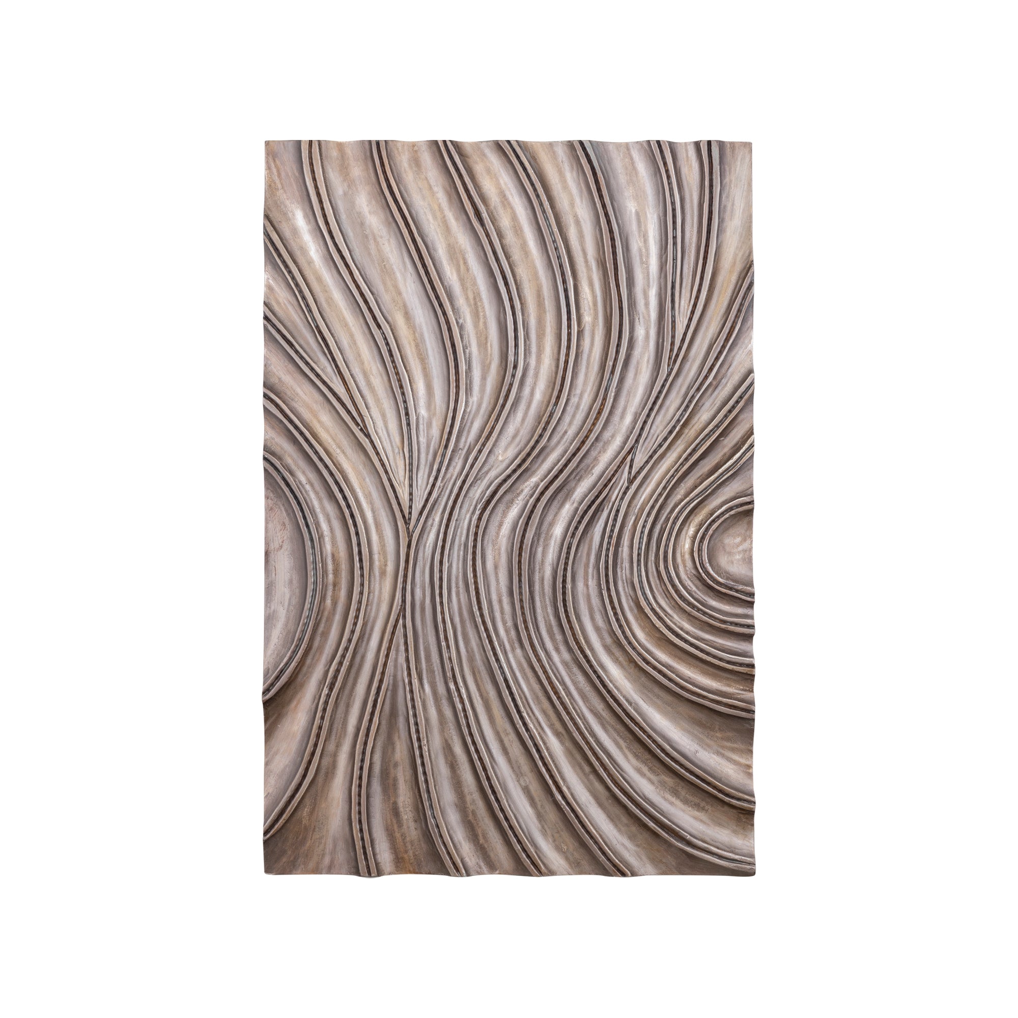 Reddie Wavvy Bruin Glimmend Wandpaneel Small 60x90cm PTMD