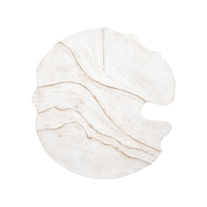 Samraj White MDF Wall Panel Wave Structure PTMD