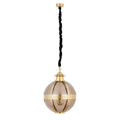 Hanglamp Mikk Rond Medium - Ø56x76 cm - Glas - Messing PTMD