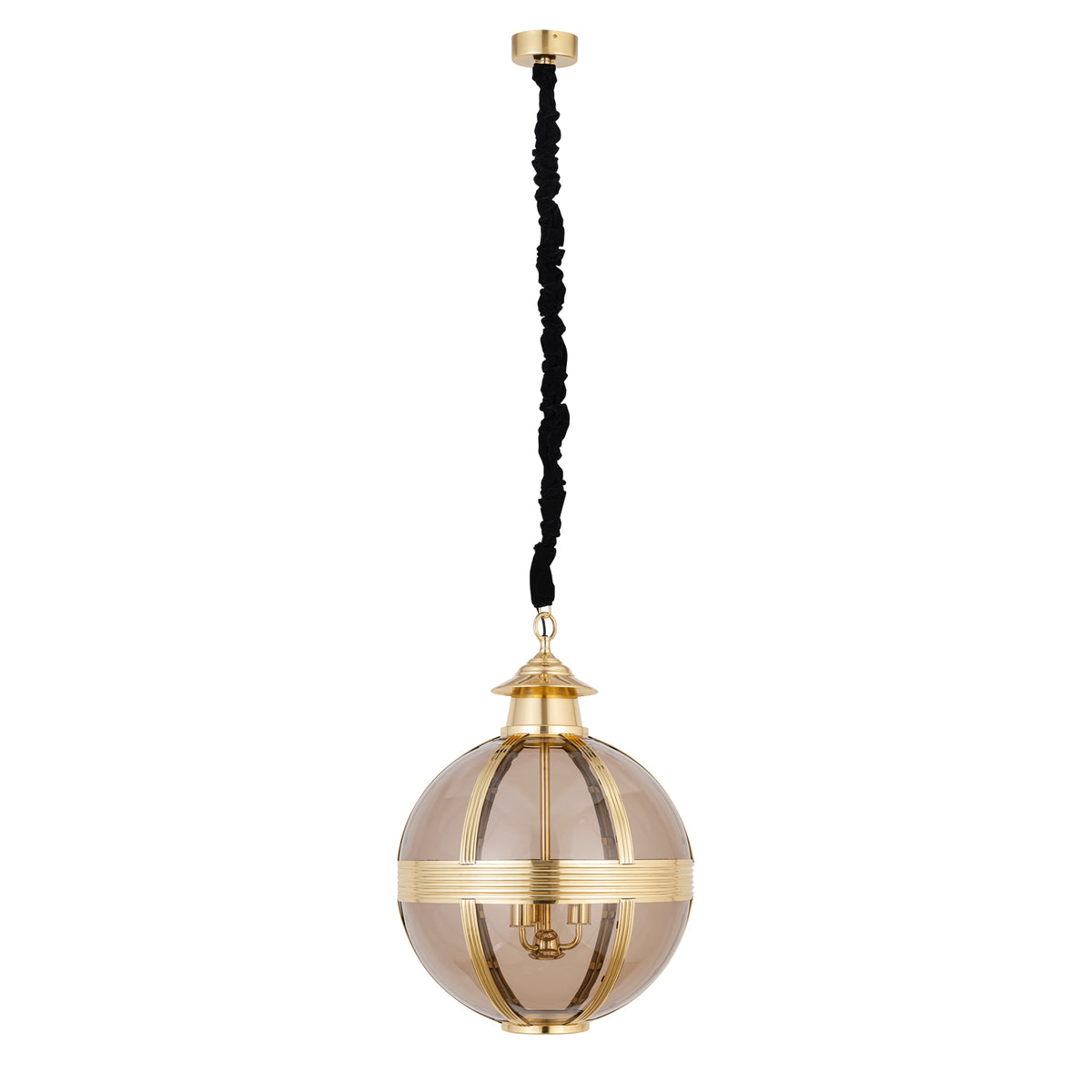 Hanglamp Mikk Rond Medium - Ø56x76 cm - Glas - Messing PTMD