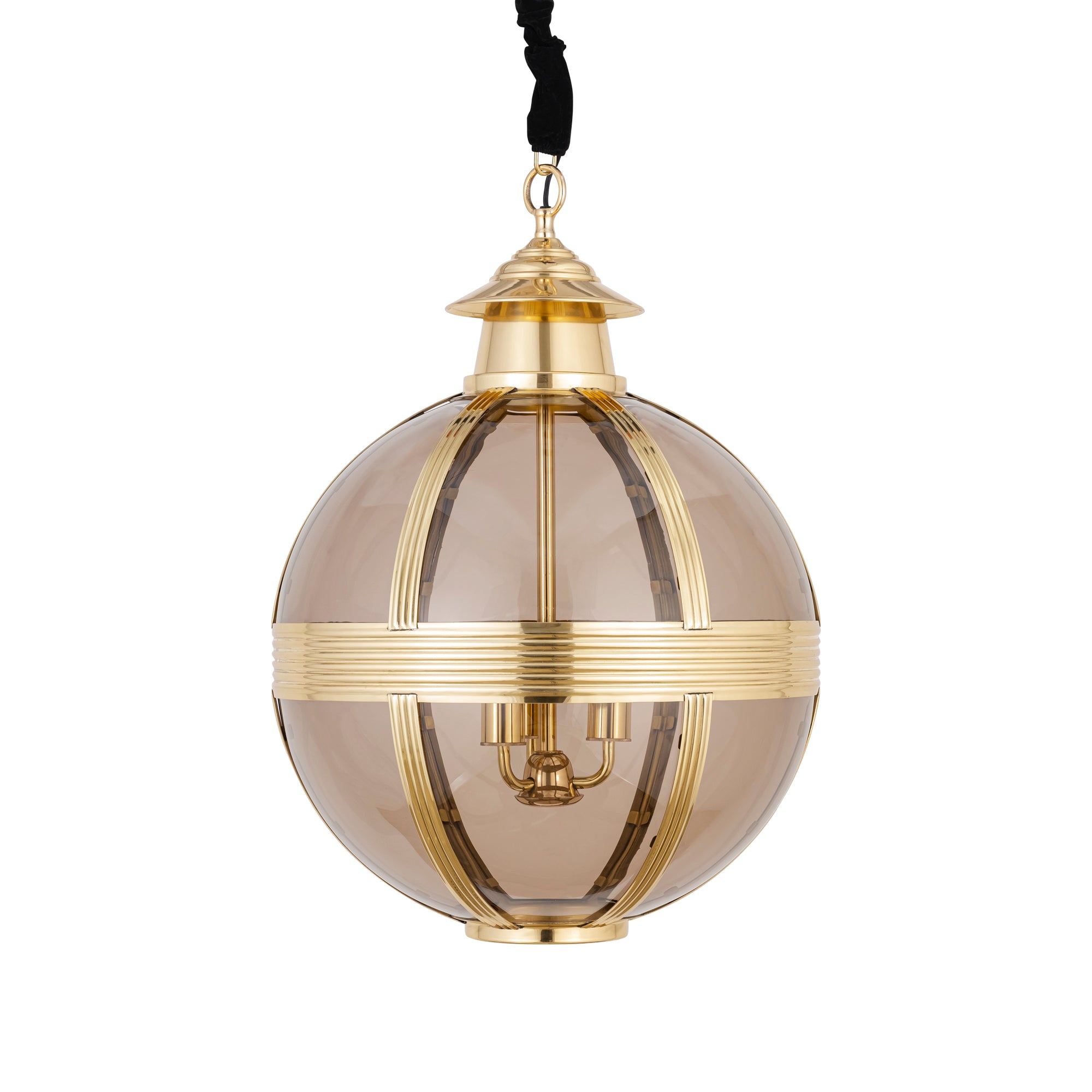 Hanglamp Mikk Rond Medium - Ø56x76 cm - Glas - Messing PTMD