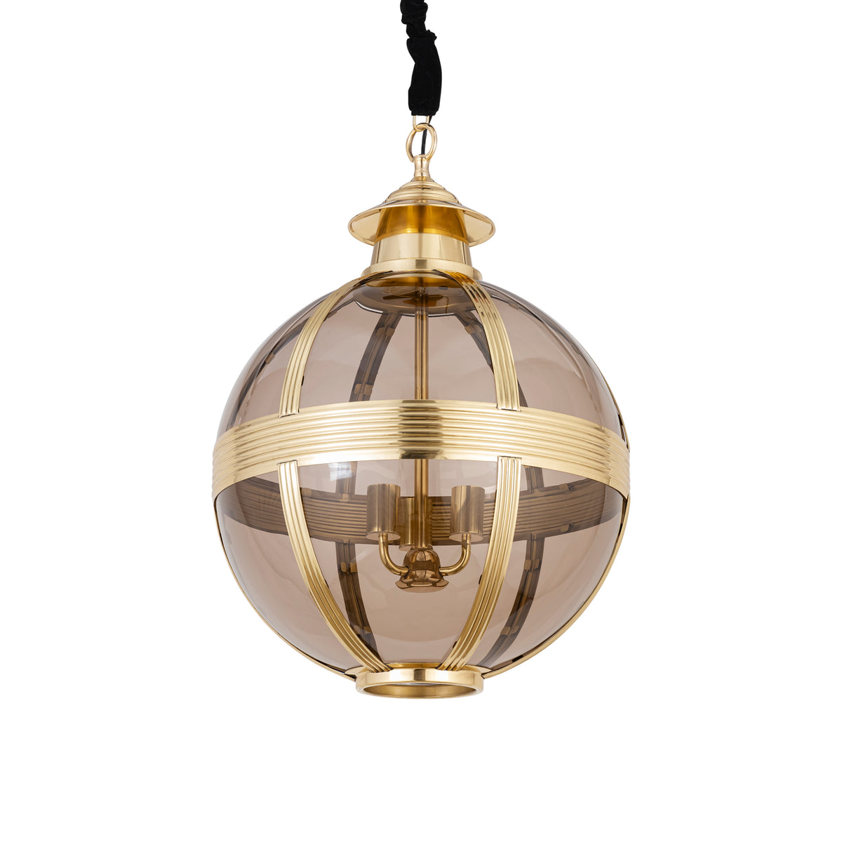 Hanglamp Mikk Rond Medium - Ø56x76 cm - Glas - Messing PTMD