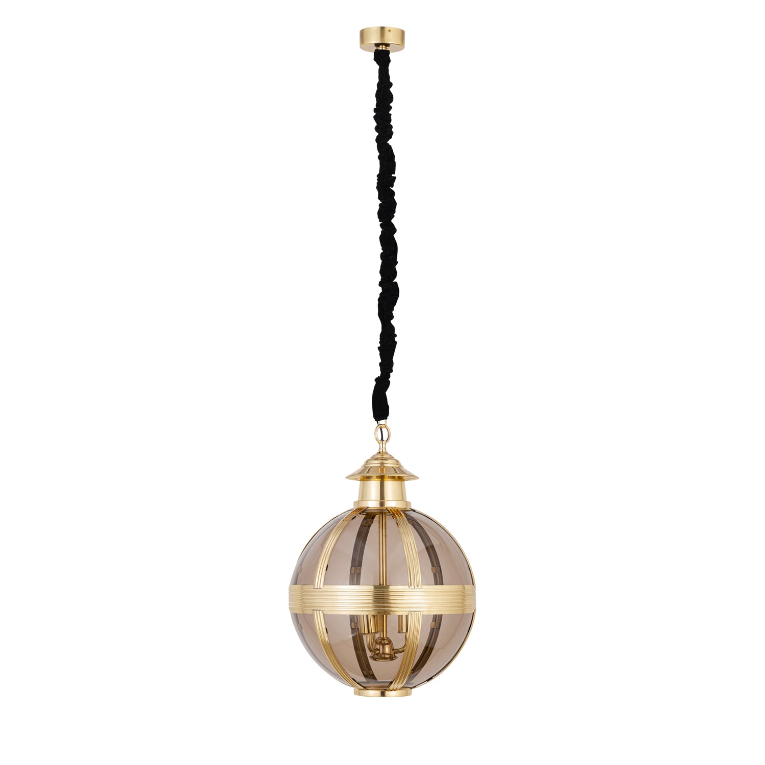 Hanglamp Mikk Rond Small - Ø46x66 cm - Glas - Messing PTMD