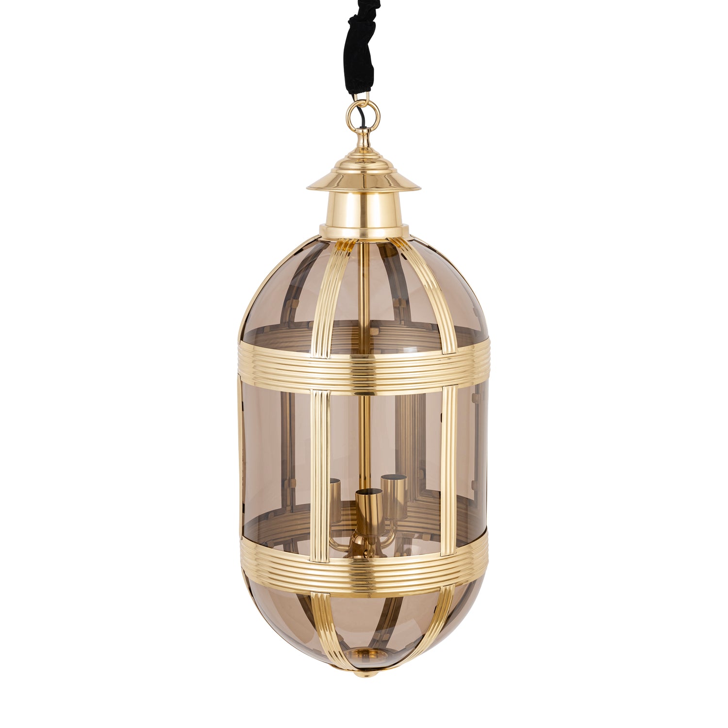 Hanglamp Mikk Ovaal Large - Ø39x93 cm - Glas - Messing PTMD