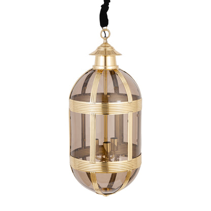 Hanglamp Mikk Ovaal Large - Ø39x93 cm - Glas - Messing PTMD