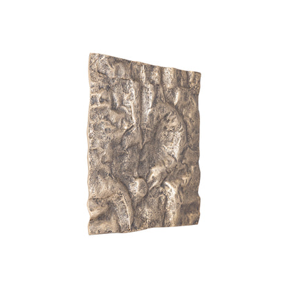 Eogan Gold Casted Alu Wall Panel Rough Square 50x50cm PTMD