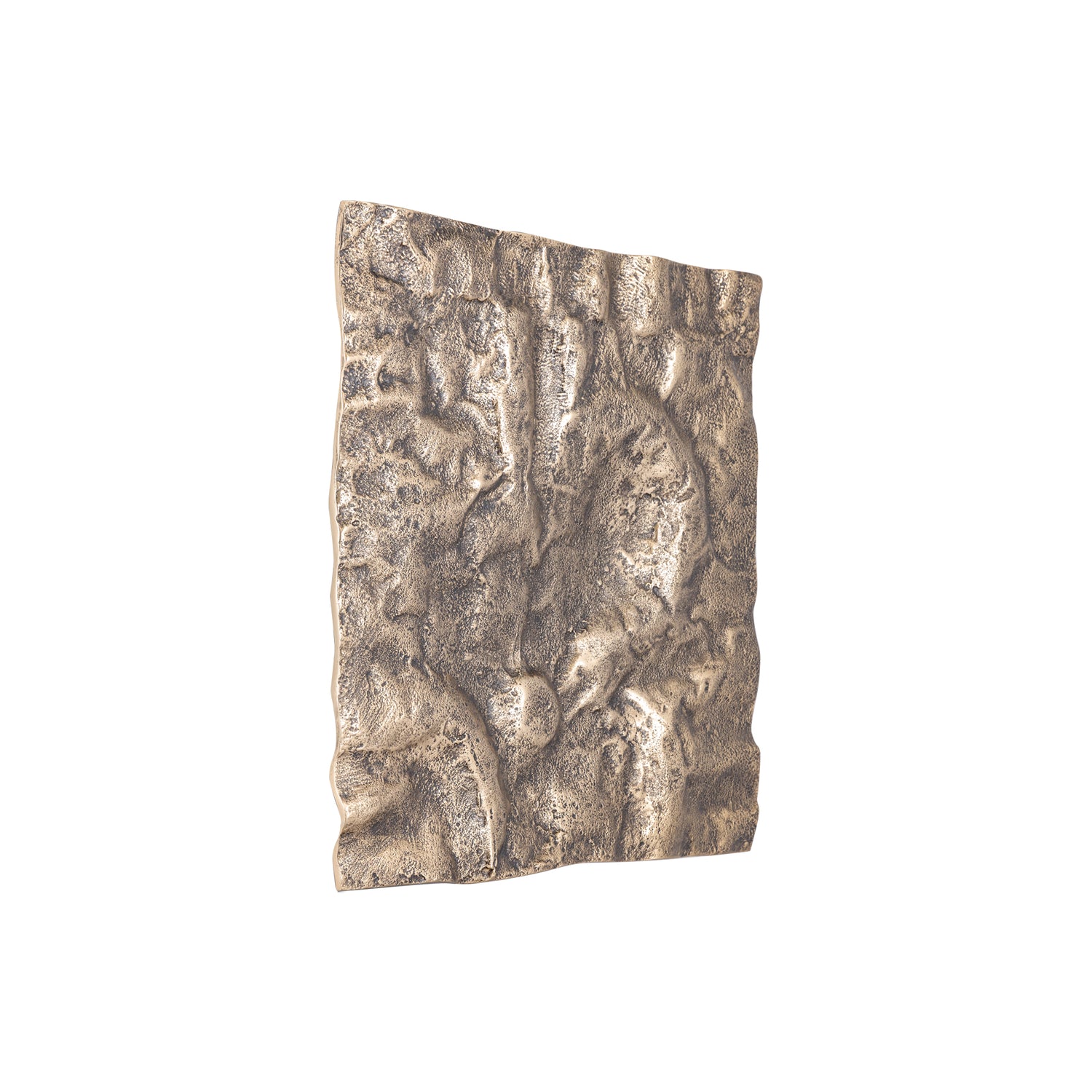 Eogan Gold Casted Alu Wall Panel Rough Square 50x50cm PTMD