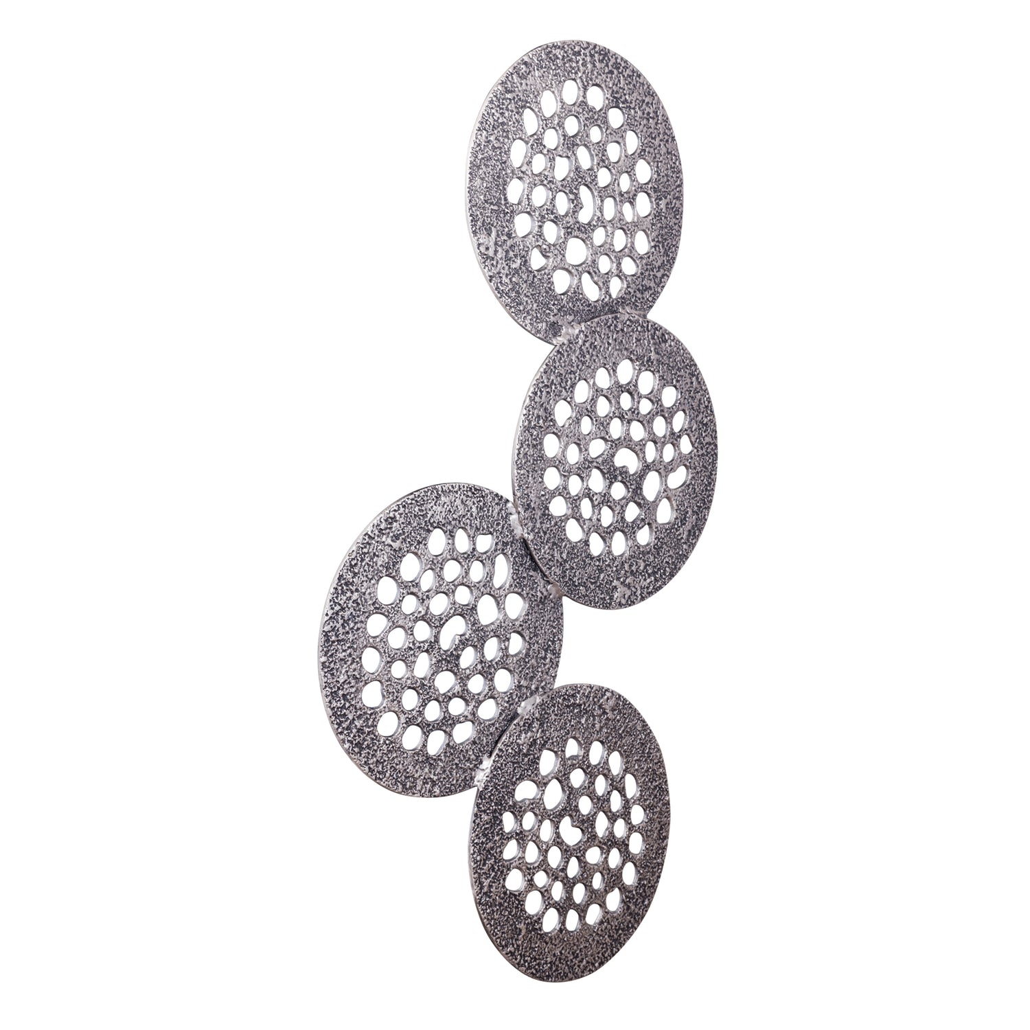 Geoffe Silver Casted Alu 4 Rounds Wall Panel PTMD