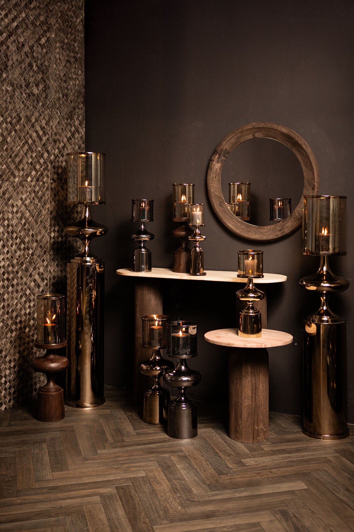 Rodire Bronze Vloer Windlicht Large PTMD