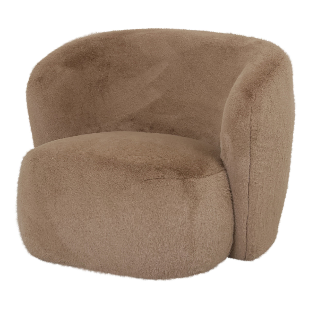 Clubsessel Aphrodite Mocca Fur PTMD