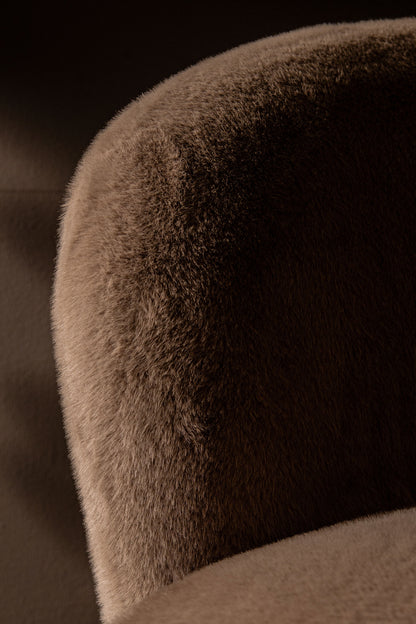 Fautieuil Aphrodite Mocca Fur PTMD
