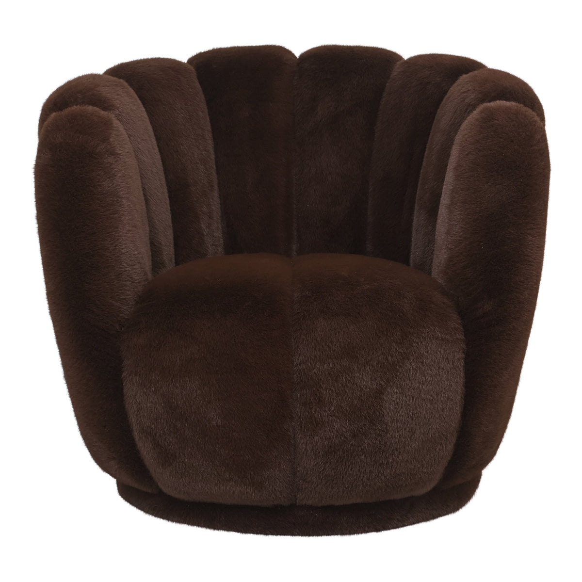 Furia Sessel Dunkelbraun Fell PTMD