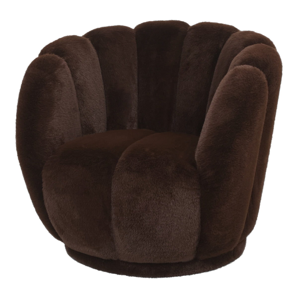 Furia Sessel Dunkelbraun Fell PTMD