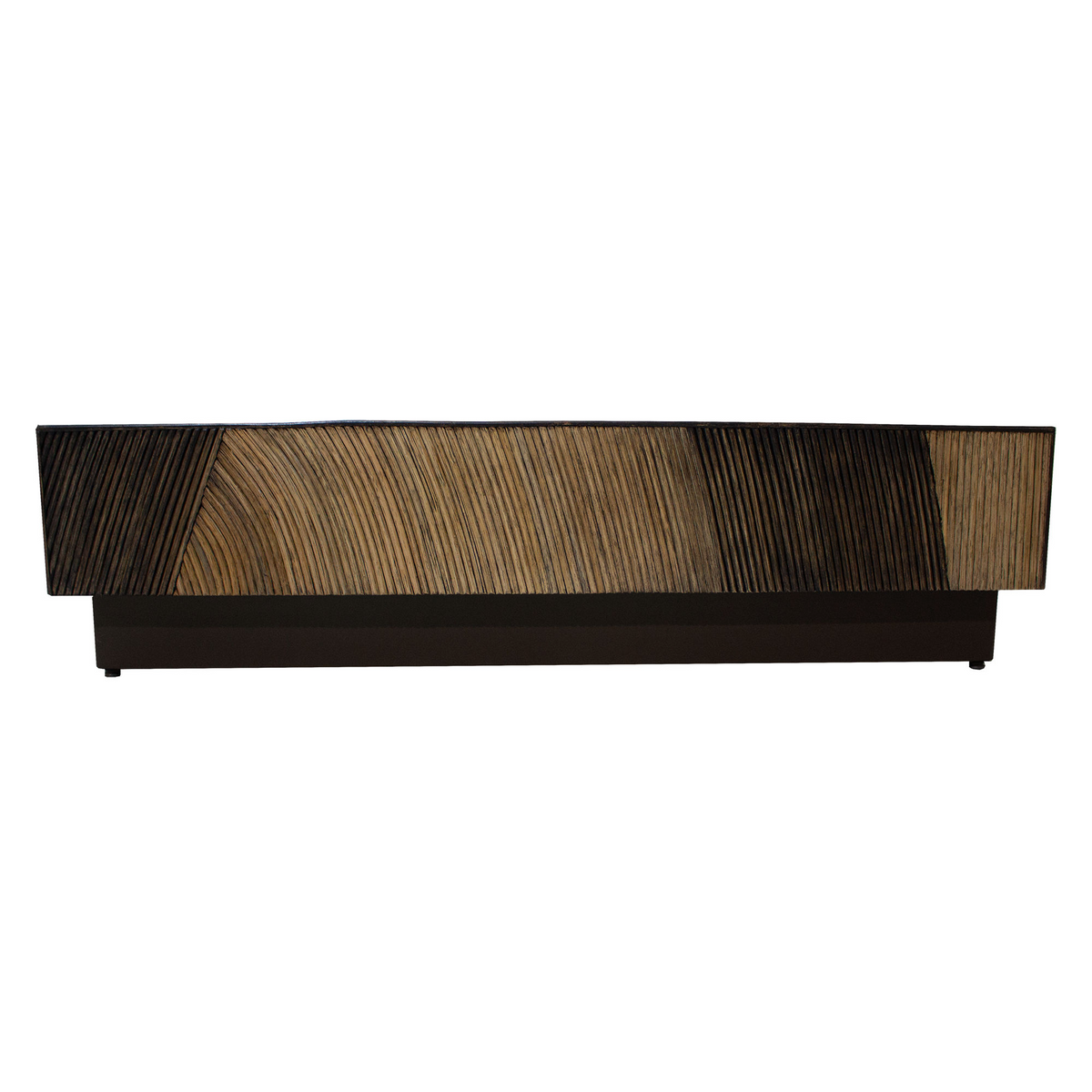 PTMD Casablanca Brauner Couchtisch Quadratisch 120x120cm