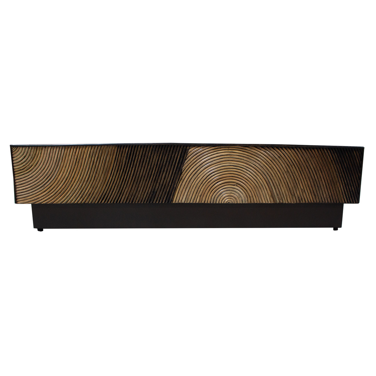 PTMD Casablanca Brauner Couchtisch Quadratisch 120x120cm
