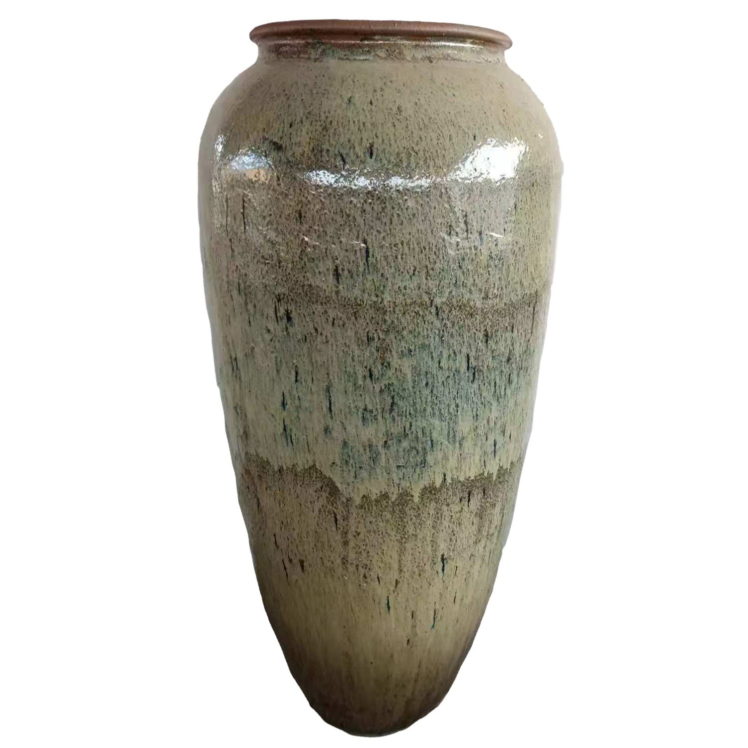 Pot Lisie Naturel Blauw Keramiek Extreem Groot PTMD