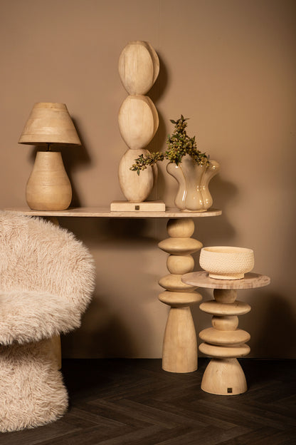 Tafellamp Peake Naturel Mangohout Small PTMD