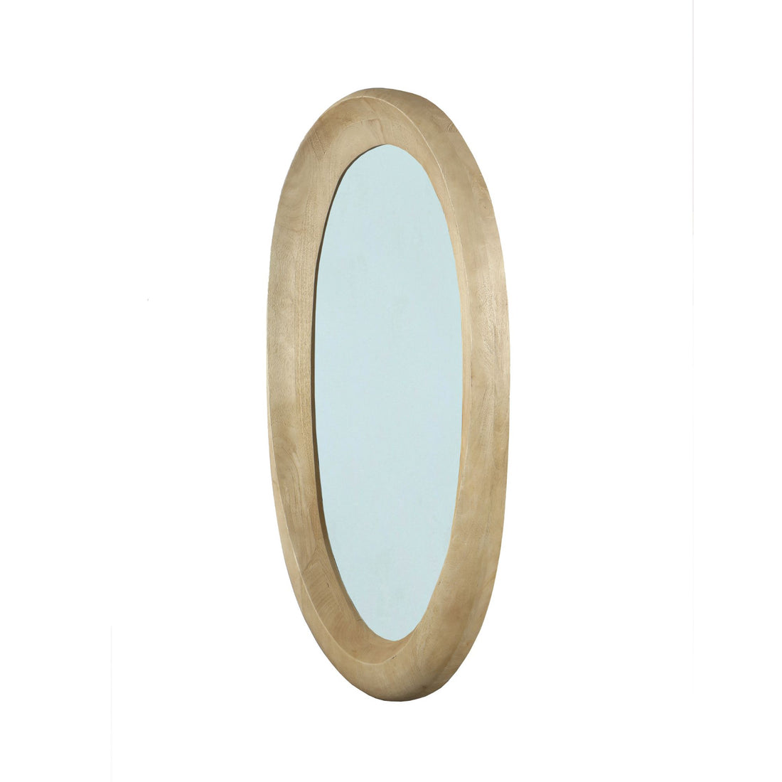 Noam Natural Mango Wood Oval Mirror 68x8x120cm PTMD