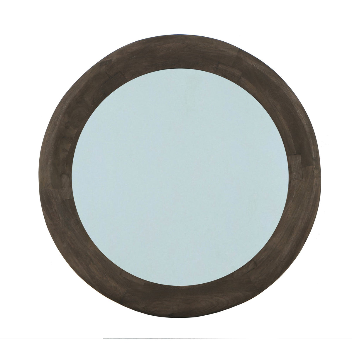 Noam Brown Mango Wood Round Mirror L Dia 90cm x 5cm PTMD