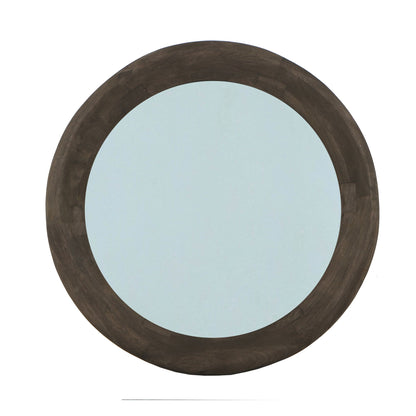 Noam Brown Mango Wood Round Mirror L Dia 90cm x 5cm PTMD