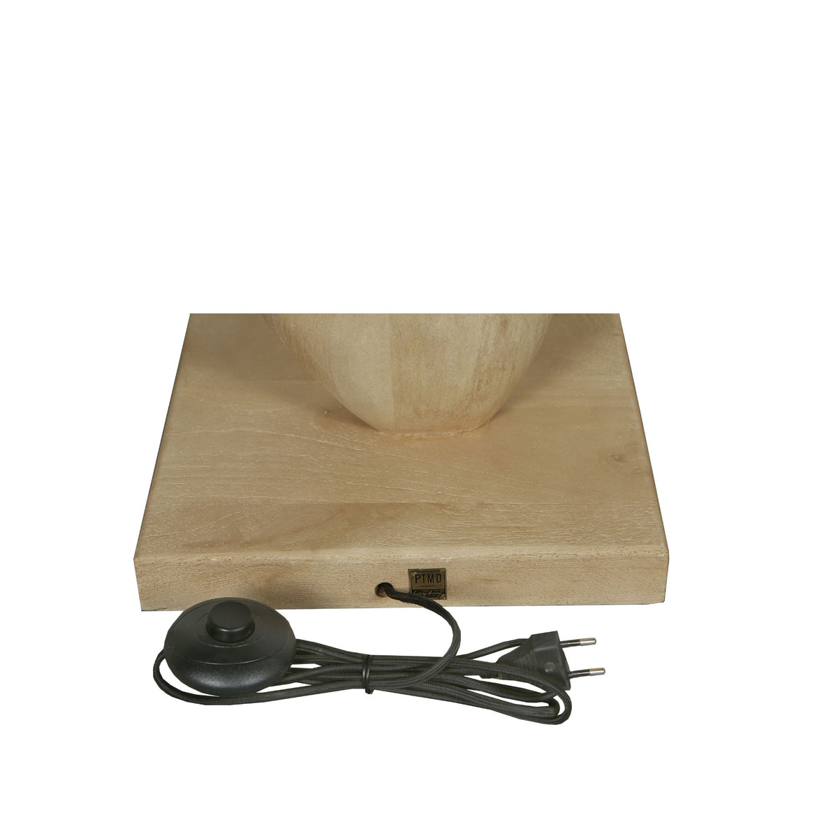 Stehlampe Kodey mit Sockel aus Naturmangoholz PTMD