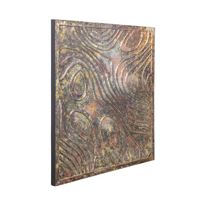 Connolly Oil Green Wood Square Wall Panel S PTMD
