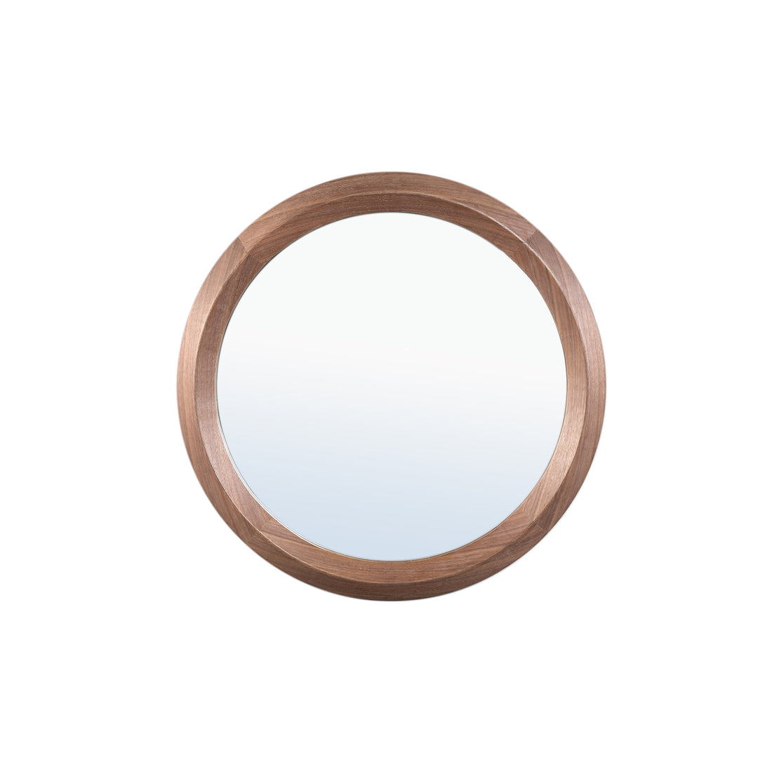 Nibbi Natural Wooden Mirror Twist Round Frame 65x5x65cm PTMD