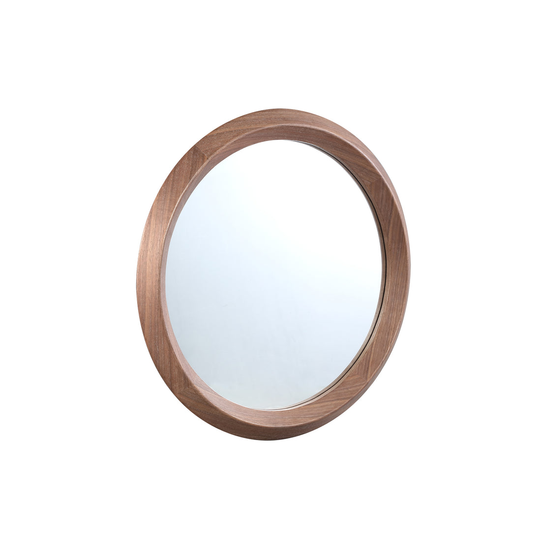 Nibbi Natural Wooden Mirror Twist Round Frame 65x5x65cm PTMD