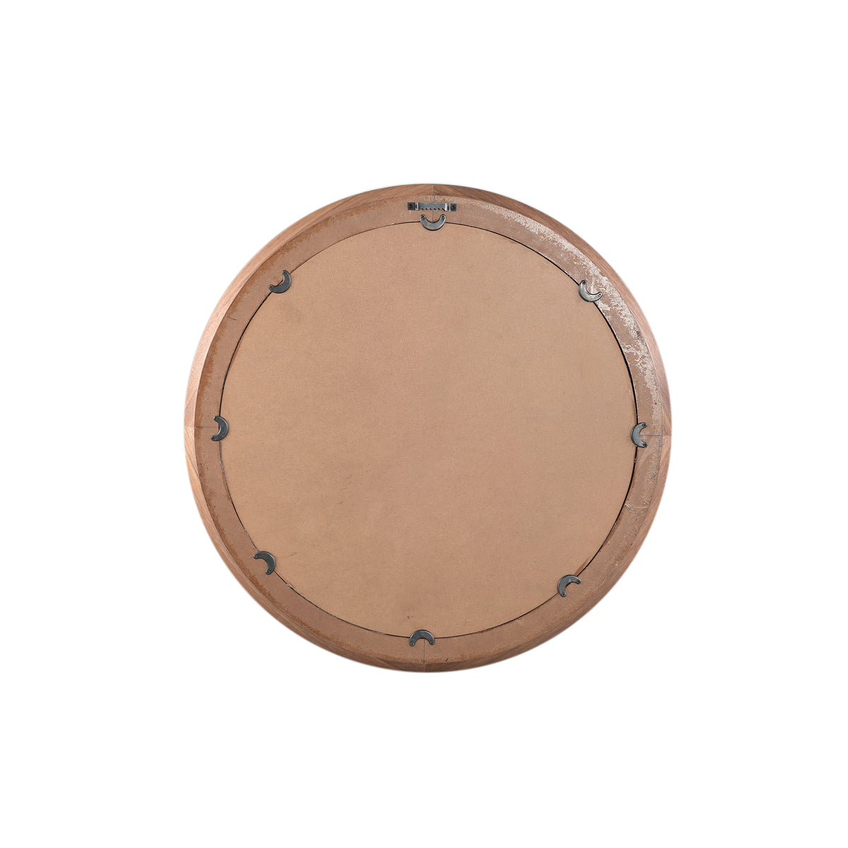 Nibbi Natural Wooden Mirror Twist Round Frame 65x5x65cm PTMD
