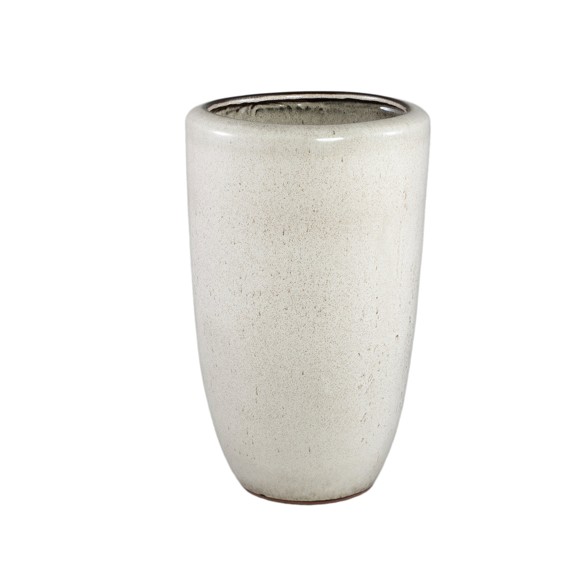 Kyleigh Beiger runder Keramiktopf Glatt Hoch L 35.x58cm PTMD