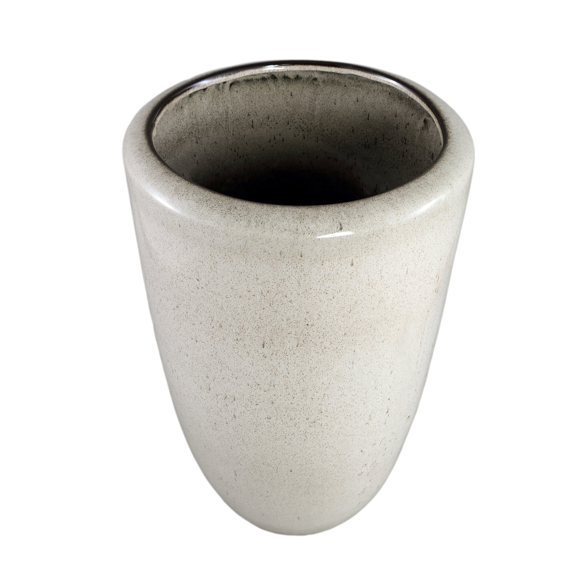 Kyleigh Beige Round Ceramic Pot Smooth High L 35.x58cm PTMD