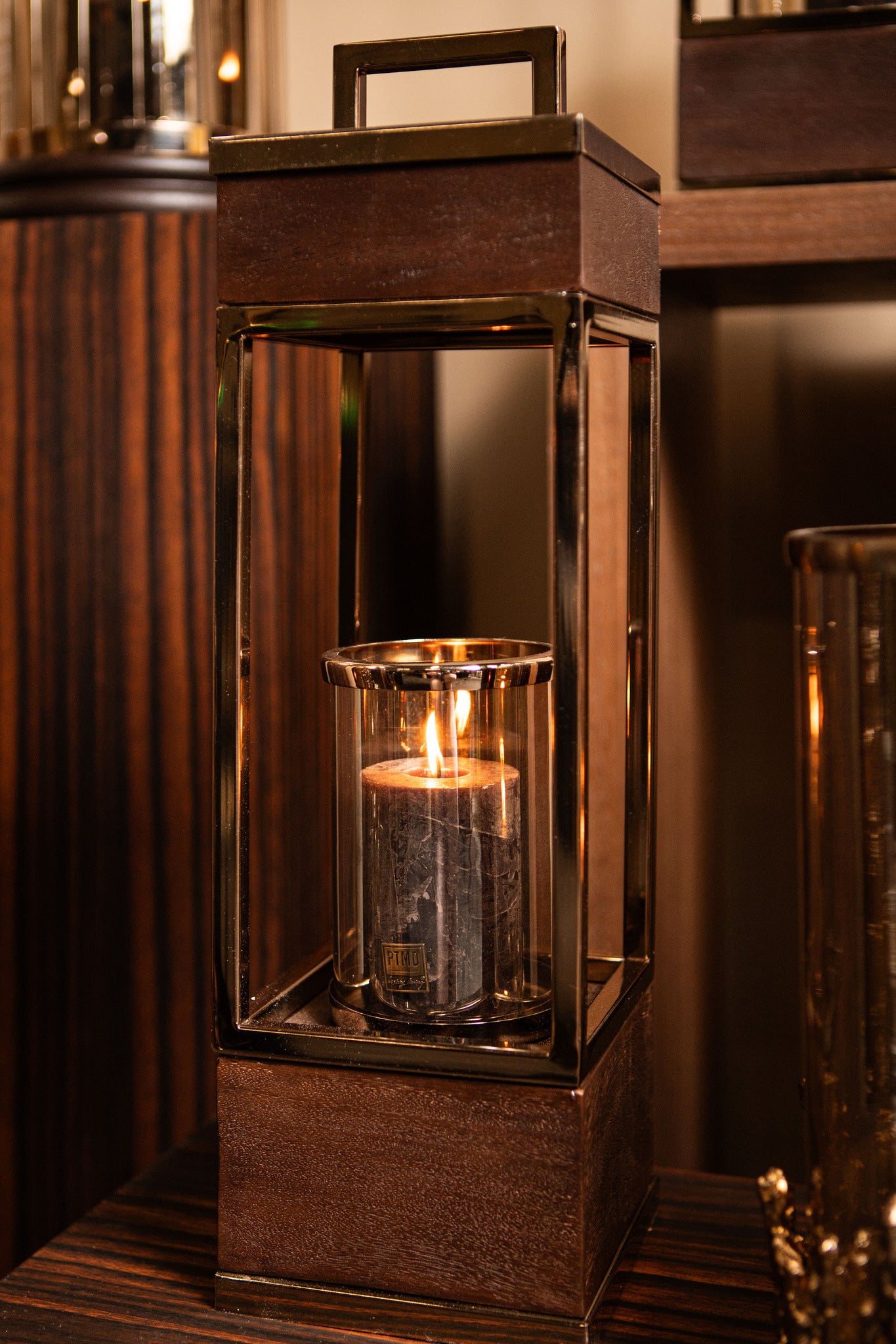 Stanne BrownGold Mangowood Lantern St. Steel S PTMD