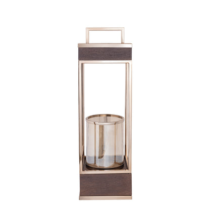 Stanne BrownGold Mangowood Lantern St. Steel Large PTMD