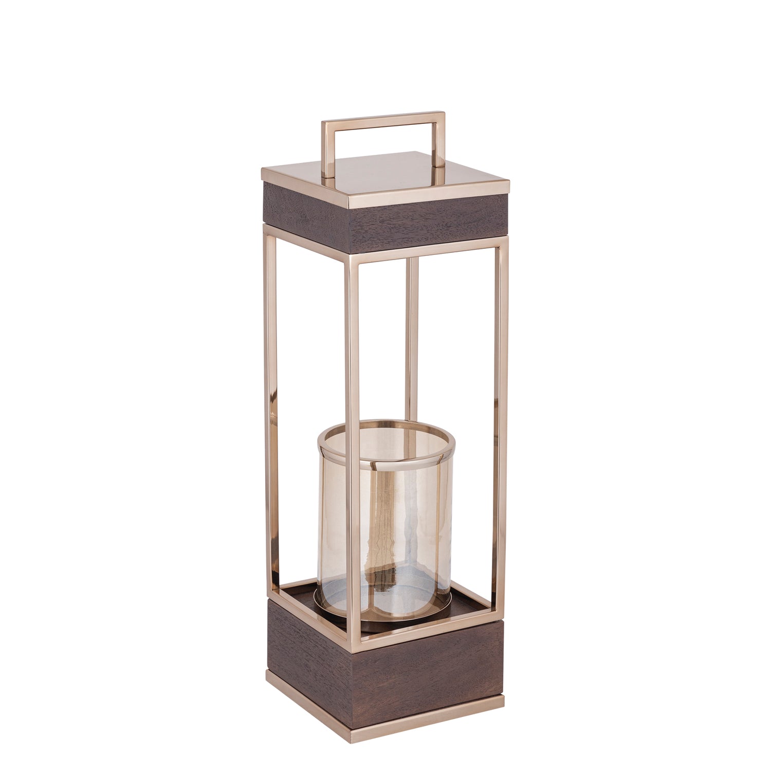 Stanne BrownGold Mangowood Lantern St. Steel Large PTMD