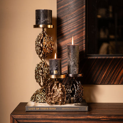 Kandelaar Barrie - 16x16x47cm PTMD