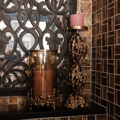 Kandelaar Barrie - 16x16x47cm PTMD