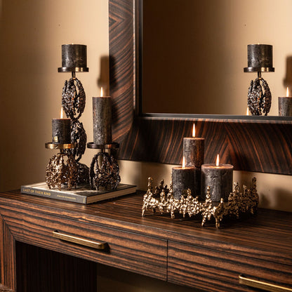 Kandelaar Barrie - 11x11x17cm PTMD