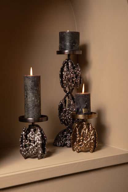 Kandelaar Barrie - 11x11x17cm PTMD