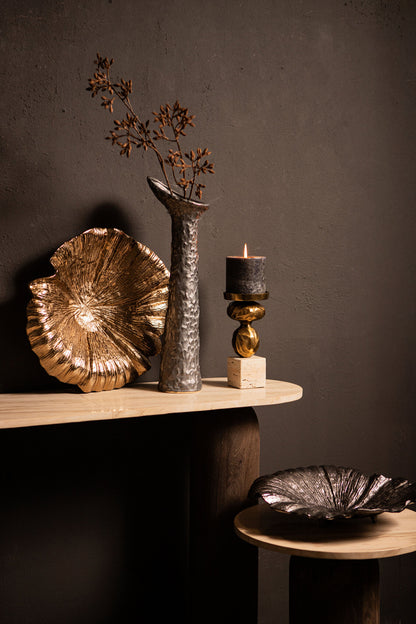 Schaal Losh GunMetal Alu Wavy Leaf Ovaal PTMD