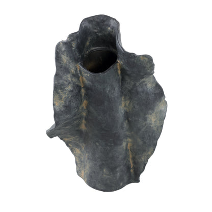 Aleigha Black Ceramic Organic Shaped Vaas L PTMD