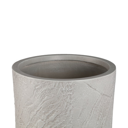 Berwin Beige Fiber Cement Rock Pot Set Of 3 High PTMD