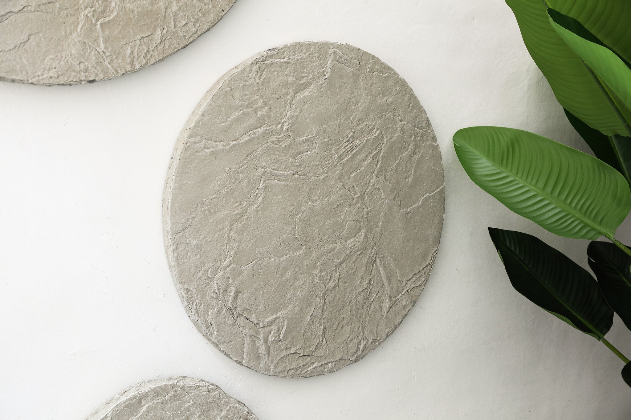 Jaslena Rond Beige Fiber Cement Wandpaneel Rock Small PTMD