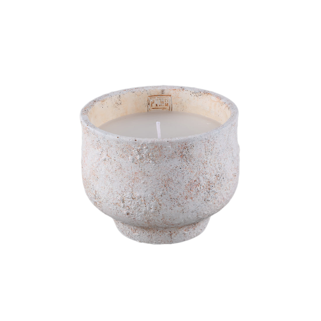 Outdoor Kaars Haily Wit Cement Op Voet Medium PTMD