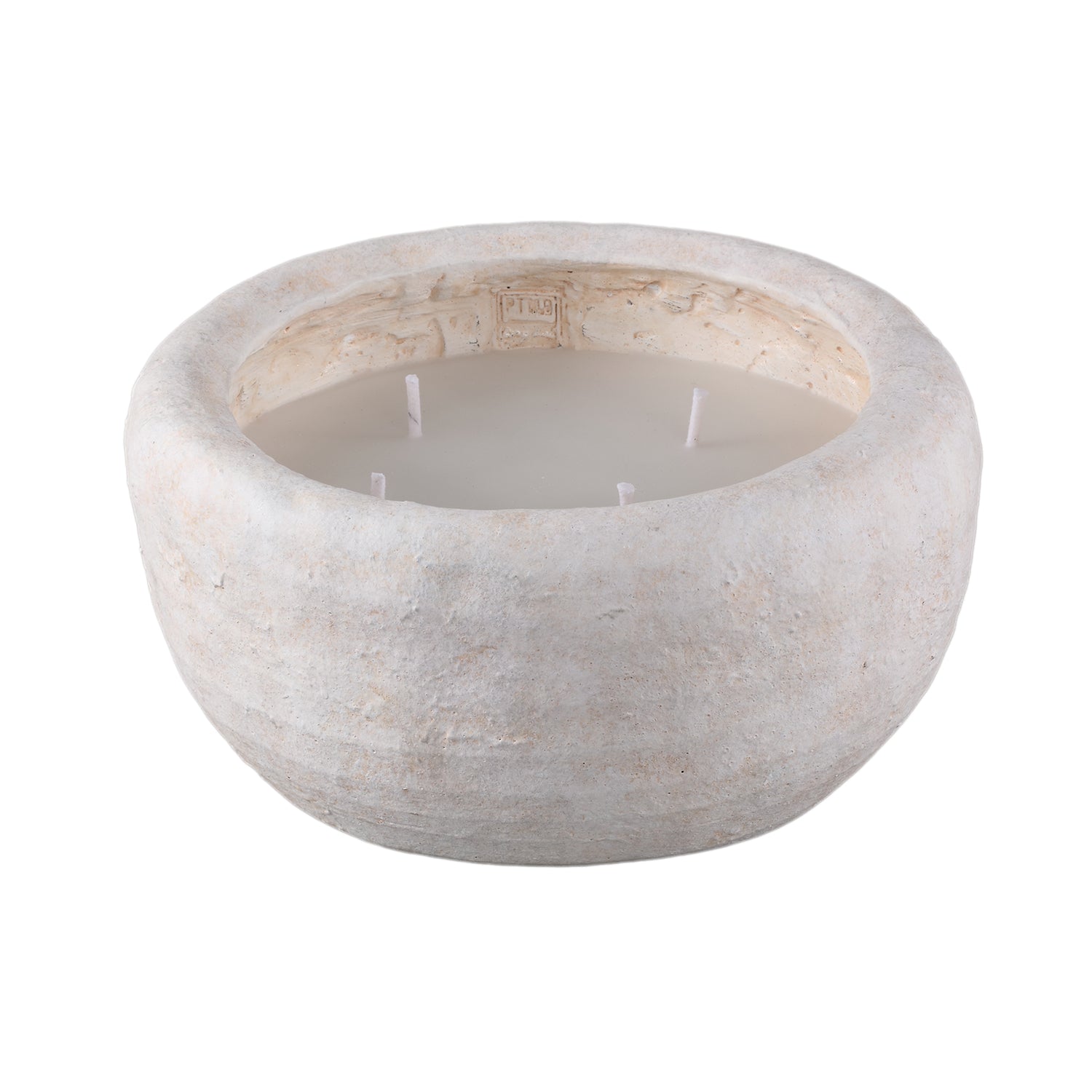 Outdoor Kaars Sarai Wit Cement Rond Extra Large PTMD