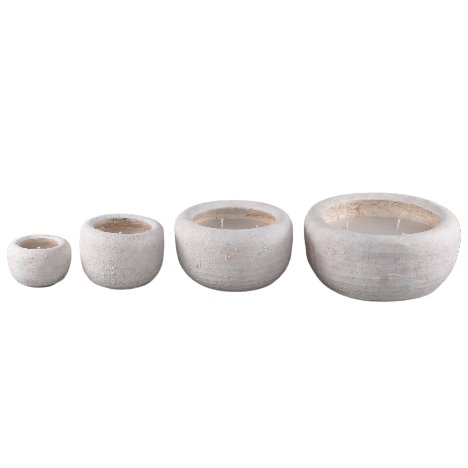 Outdoor Kaars Sarai Wit Cement Rond Extra Large PTMD
