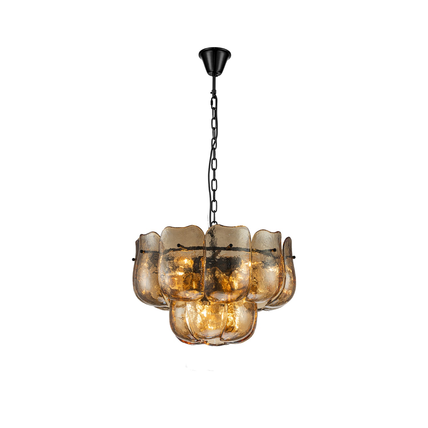 Hanglamp Vila Amber Glas Rond Small PTMD