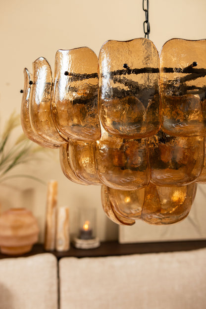 Hanglamp Vila Amber Glas Rond Large PTMD