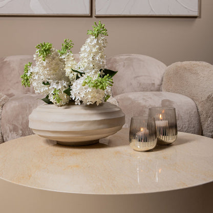 Pot Kody Beige Stone Wash casted alu ribbed pot L PTMD