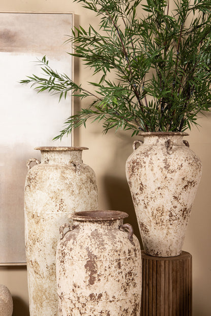 Pot Robena Crème Keramiek Antiek Vintage Groot PTMD